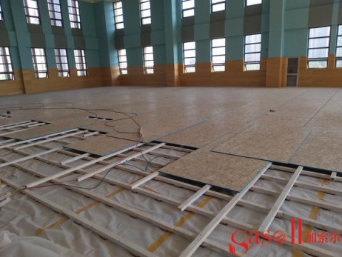 岳阳体育馆的地板