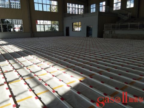 常德体育木地板铺设